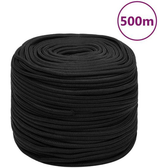 Corde de bateau Noir complet 10 mm 500 m polypropylène