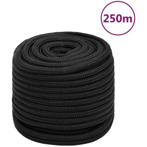 Corde de bateau Noir complet 16 mm 250 m polypropylène