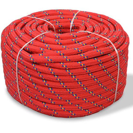 Corde de bateau Polypropylène 14 mm 250 m Rouge