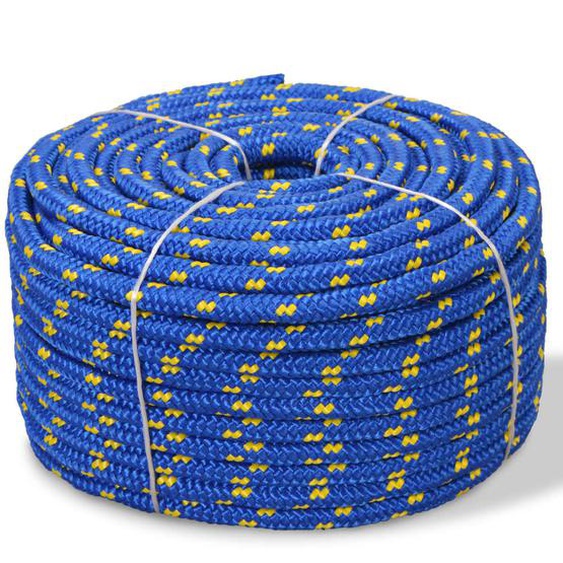 Corde de bateau Polypropylène 16 mm 250 m Bleu
