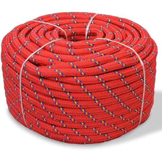 Corde de bateau Polypropylène 16 mm 250 m Rouge