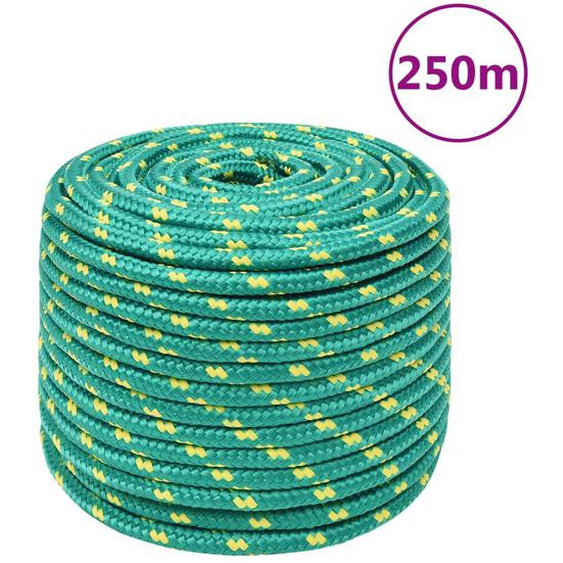 Corde de bateau Vert 14 mm 250 m Polypropylène