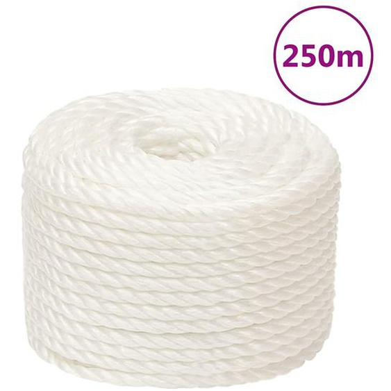 Corde de travail Blanc 16 mm 250 m polypropylène