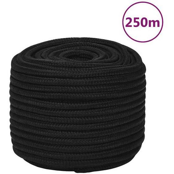 Corde de travail Noir 12 mm 250 m Polyester