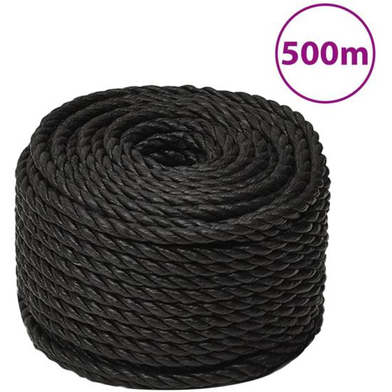 Corde de travail Noir 12 mm 500 m polypropylène