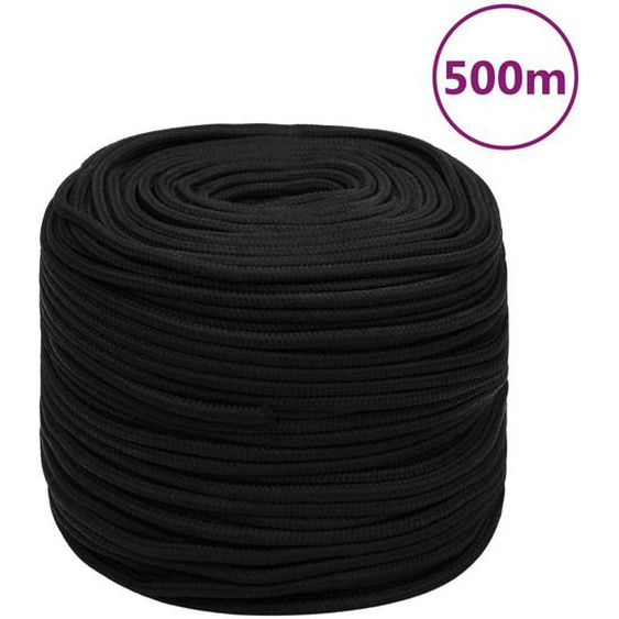 Corde de travail Noir 8 mm 500 m Polyester