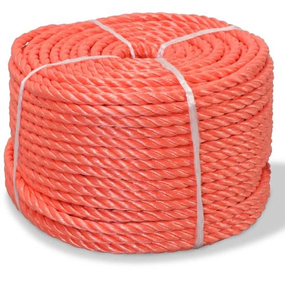Corde torsadée Polypropylène 12 mm 500 m Orange