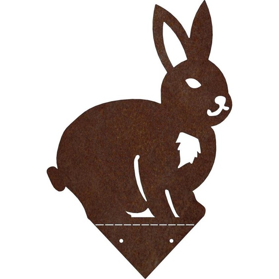 CORGARDEN Décoration de jardin lapin 36 x 23 cm, corten CORGARDEN 1072