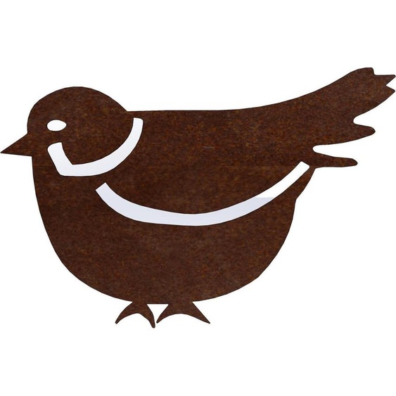 CORGARDEN Décoration de jardin moineau 1, 15 x 10 cm, corten CORGARDEN 1057