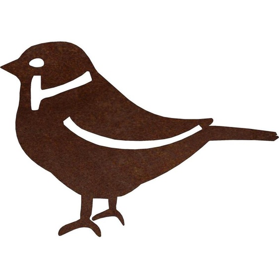 CORGARDEN Décoration de jardin moineau 3, 15 x 10 cm, corten CORGARDEN 1059