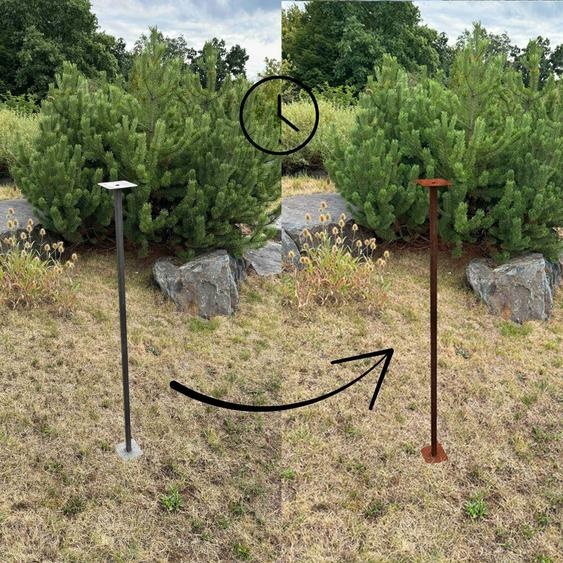 CORGARDEN Support pour mangeoires 120 cm, corten CORGARDEN 1042