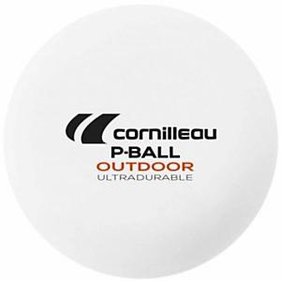 Cornilleau Balles de ping-pong en plastique - Boîte de 6 balles blanches