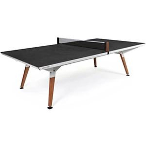 Cornilleau Table ping-pong Origin - Structure Blanc - Plateau décor Stone - Pieds Blanc et bois