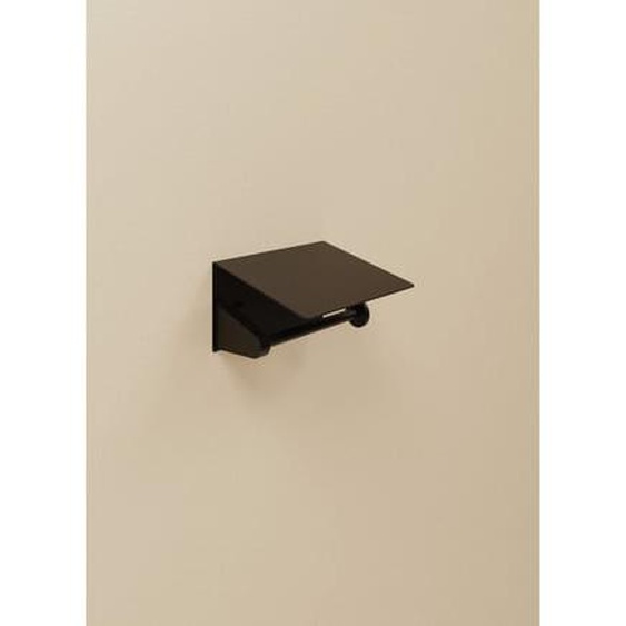 Porte-rouleau Avec Couvercle Noir Kubic