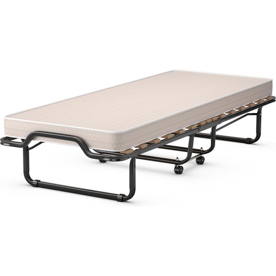 COSTWAY 80x200cm Lit dinvité avec matelas 120kg, pliable