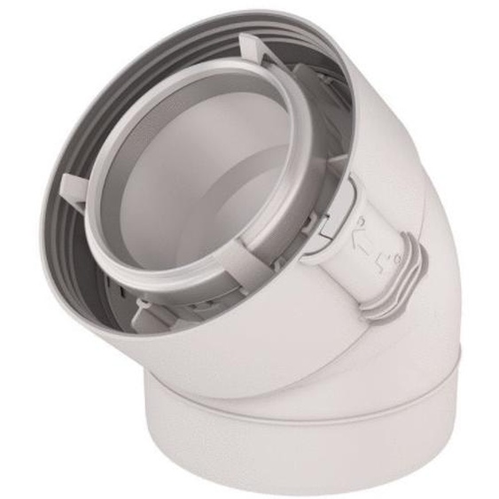 Coude 45° Rolux condensation 80/125 PPTL/PVC - UBBINK - 229500