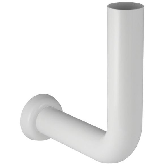Coude de chasse 90° haute position avec rosace 20x20cm blanc - GEBERIT - 118.008.11.1