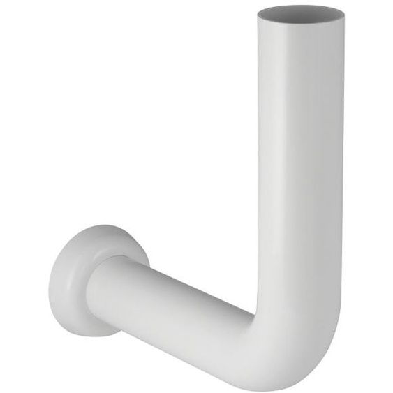 Coude de chasse 90° haute position avec rosace 20x20cm blanc - GEBERIT - 118.008.11.1