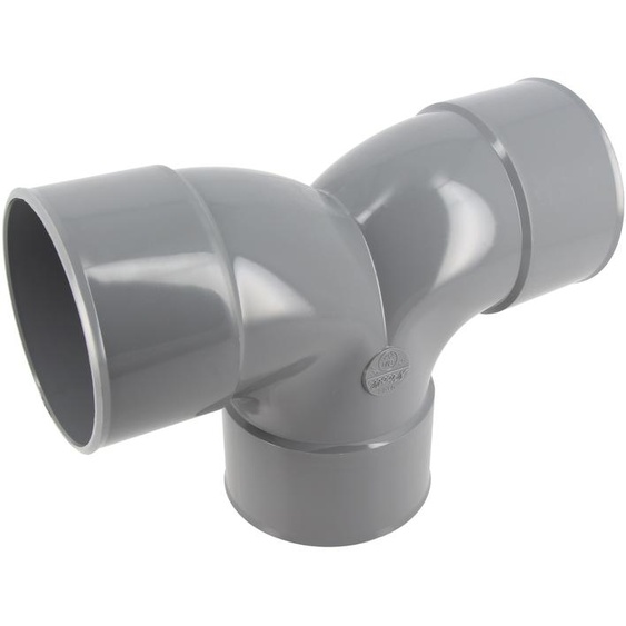 Coude double parallèle D 63 mm femelle-femelle à 87°30 en PVC NICOLL OL88