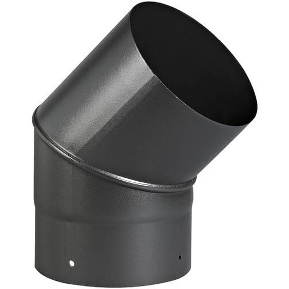 Coude émail noir mat 45° Ø153
