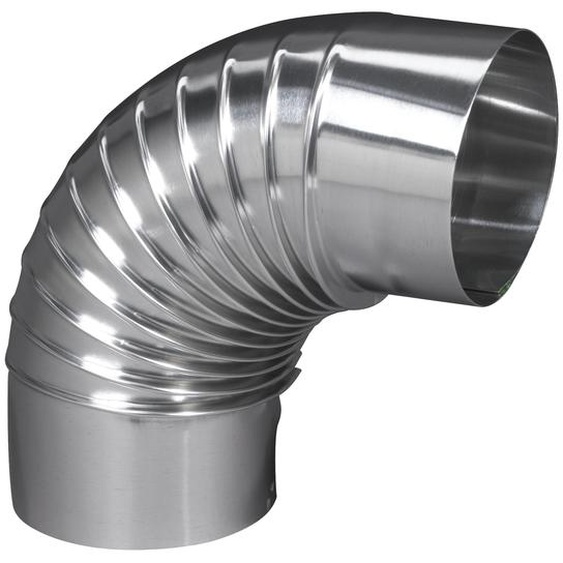 Coude EQ90° plissé aluminium 139 mm TOLERIE GENERALE 392139