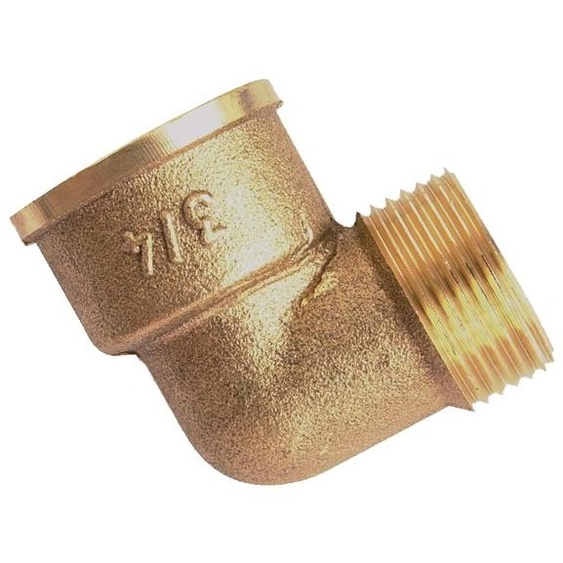Coude mâle femelle 12x17 laiton - GARIS - D23502B