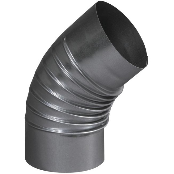 Coude plissé à 45° aluminié 167 mm TEN 374167