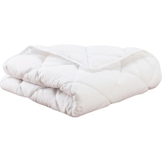Couette 75x120cm, Fibre creuse siliconée, Chaude, 1 Personne, 100% Polyester, Enveloppe Coton