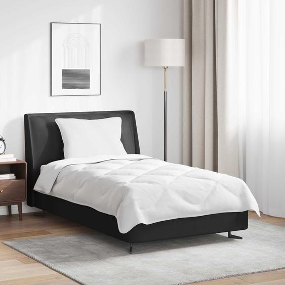 Couette avec oreiller 2 pcs Blanc Microfibre