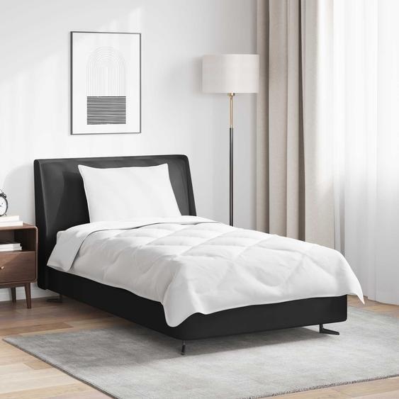 Couette avec oreiller 2 pcs Blanc Microfibre