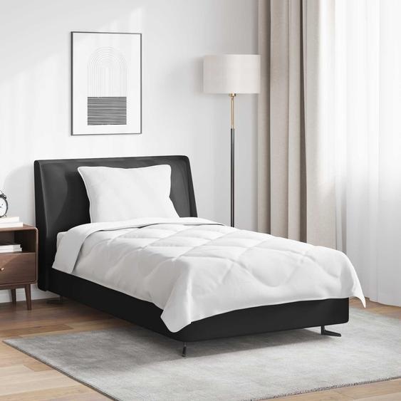 Couette avec oreiller 2 pcs Blanc Microfibre