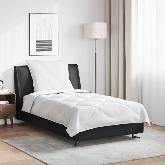 Couette avec oreiller 2 pcs Blanc Microfibre