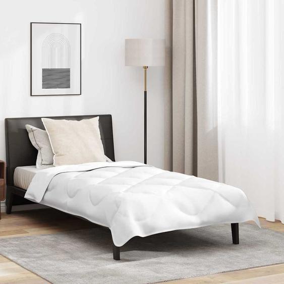 Couette avec oreiller 2 pcs Blanc Microfibre