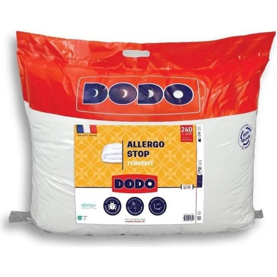 Couette de poids moyen 300 g/m² - 220 x 240 cm - Blanc