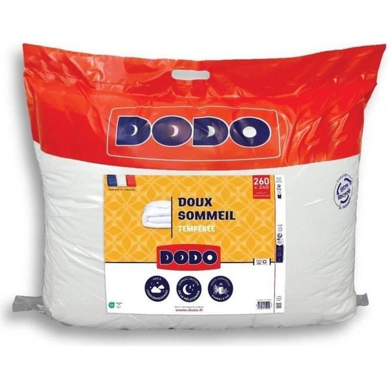 Couette de poids moyen 300 g/m² - 240 x 260 cm - Blanc