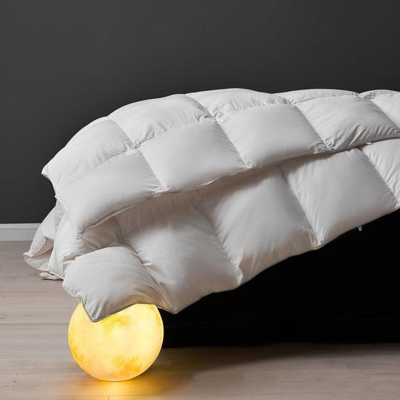 Couette dété 240 x 260 cm Légère, en duvet doie et plumes Blanc