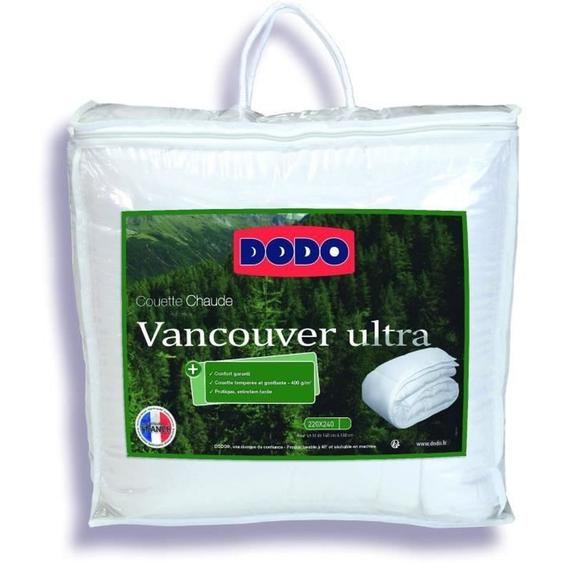 DODO Couette temp�r�e 300gr/m� VANCOUVER 220x240 cm blanc