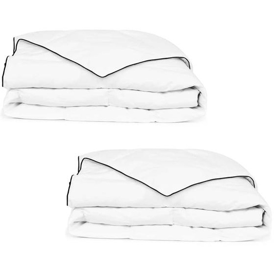 Couette en duvet dhiver 2 pcs 135 x 200 cm