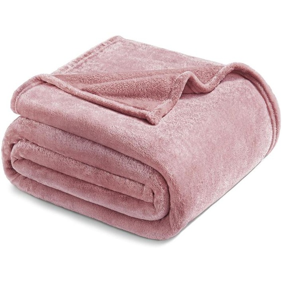 Couette en flanelle légère, 220 x 240 cm, rose