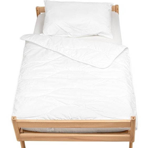 Couette Et Oreiller Moelleux En Coton Bio Blanc