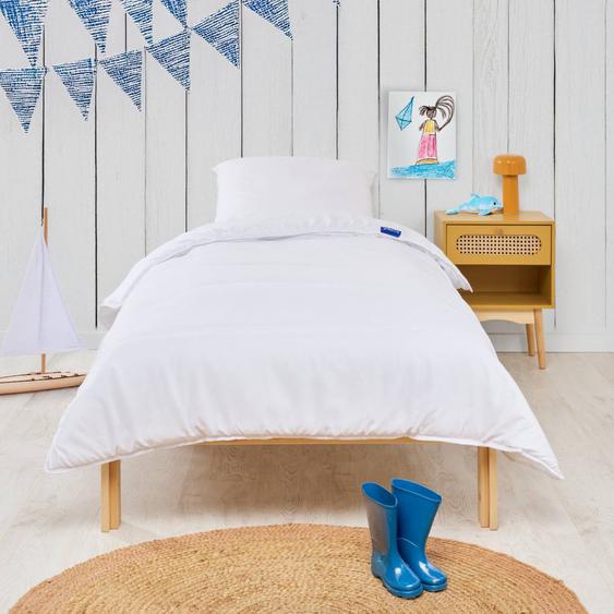 Couette Légère Coton Bio Printemps Été Blanc