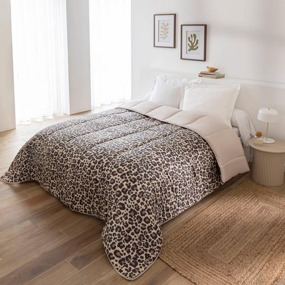 Couette microfibre imprimé léopard 200 g/m² -