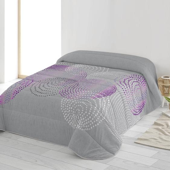 Couette microfibre imprimée cercles graphiques 200 g/m² -