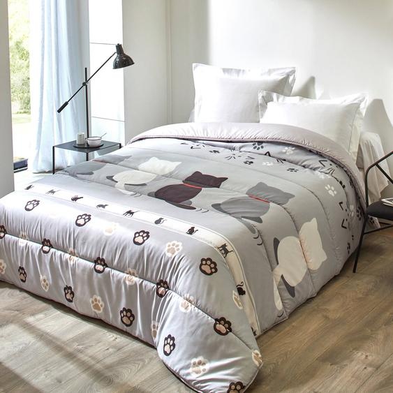 Couette microfibre imprimée Chat 200 g/m² -