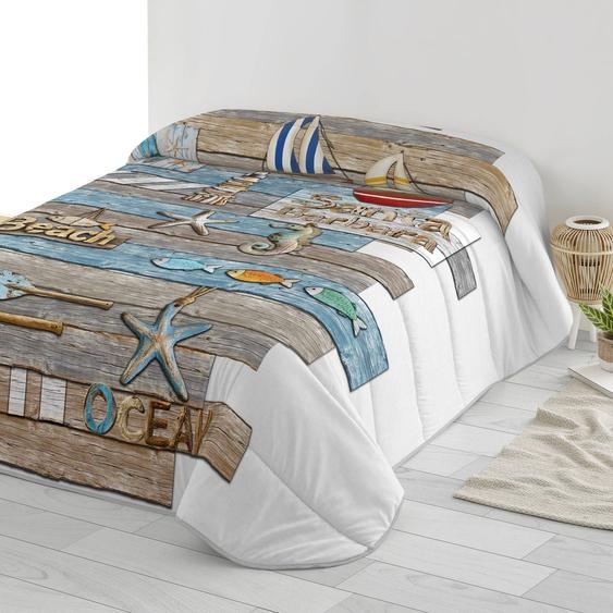 Couette microfibre imprimée Mer 200 g/m² -