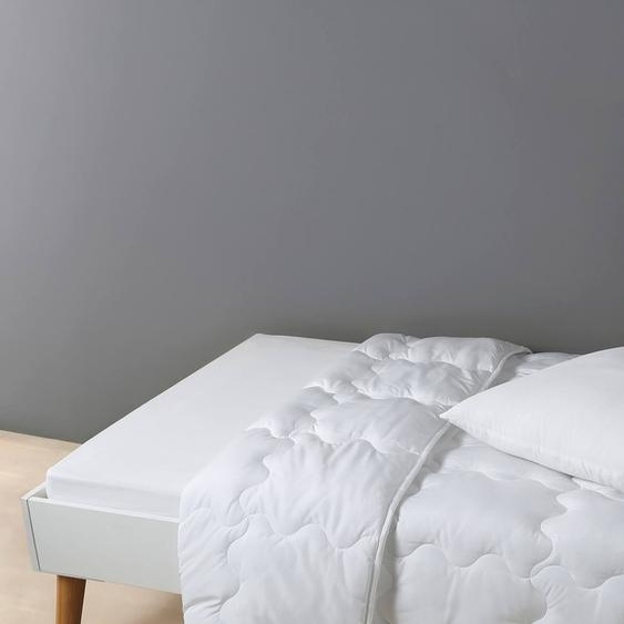 Couette microfibre tempérée effet gonflant blanc