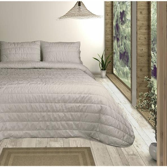 Couette Pierre Cardin OLIMPIA gris perle double taille (3 pièces)