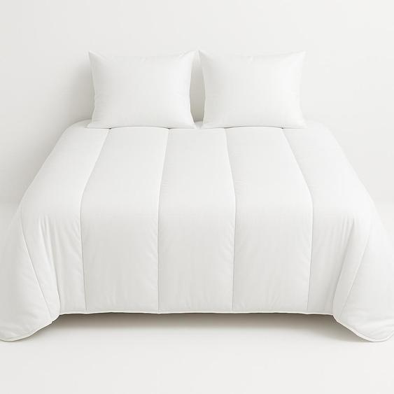 Couette Tempérée Microfibre blanche - 2 personnes 240 x 260 - 13067