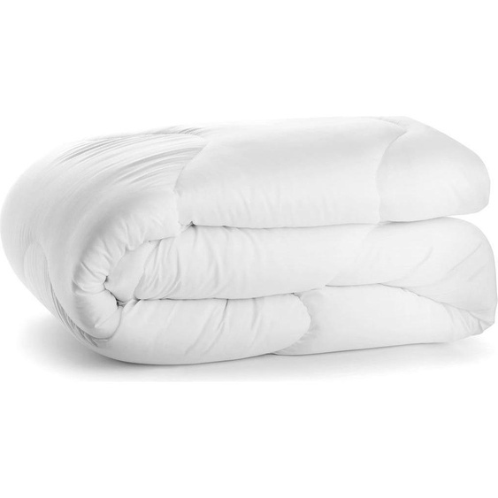 Couette toutes saisons INEZ 220x240cm Blanc DecoKing