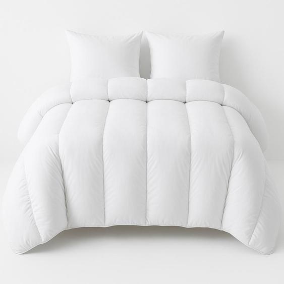 Couette Ultra Chaude Microfibre blanche - 2 personnes 240 x 260 - 13004